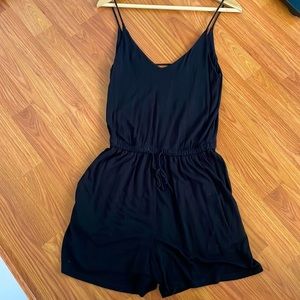 Short Romper, black, size XS